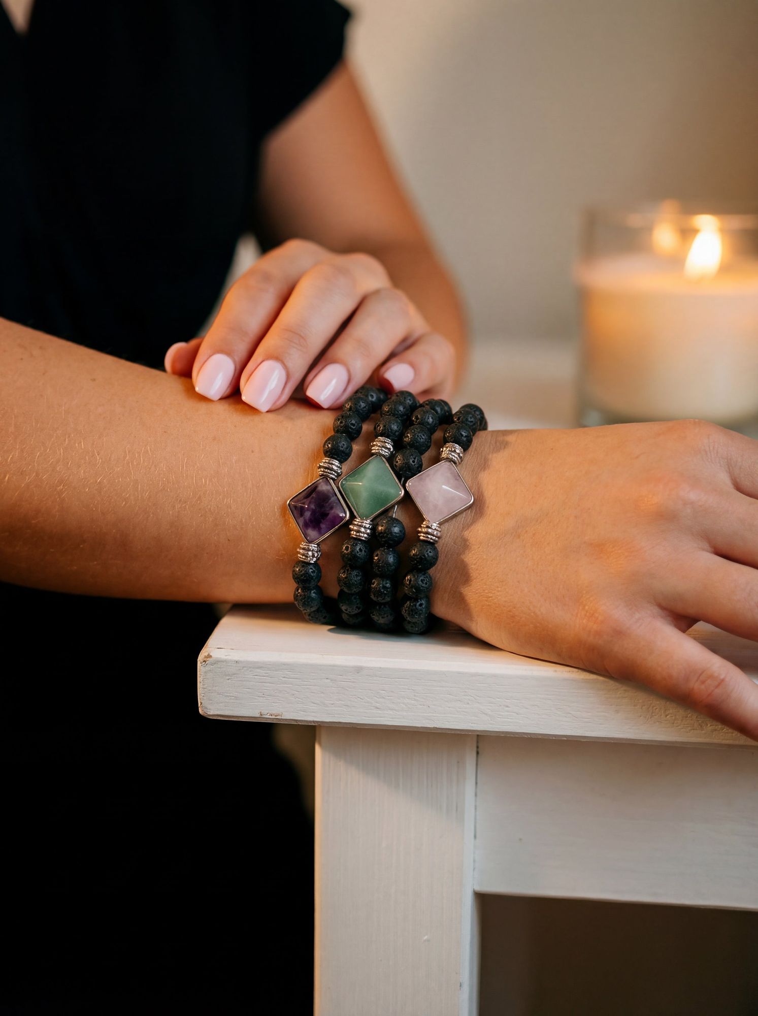 aligned path pyramid bracelet-1-Noor For You - aware, sustainable gifting brand focused on natural materials and thoughtful living