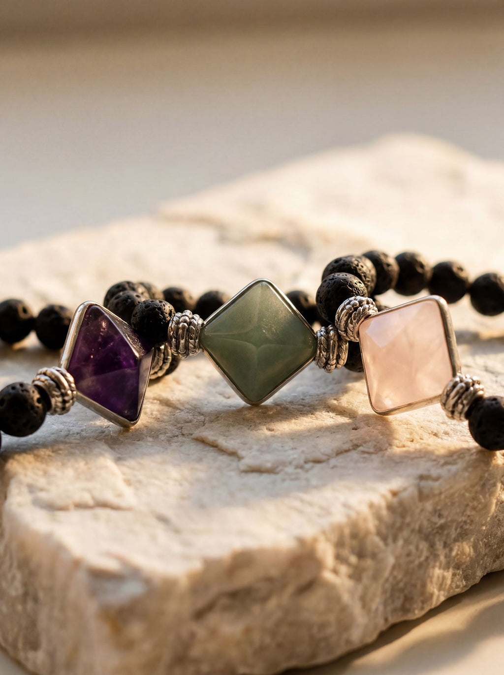 aligned path pyramid bracelet-7-Noor For You - aware, sustainable gifting brand focused on natural materials and thoughtful living