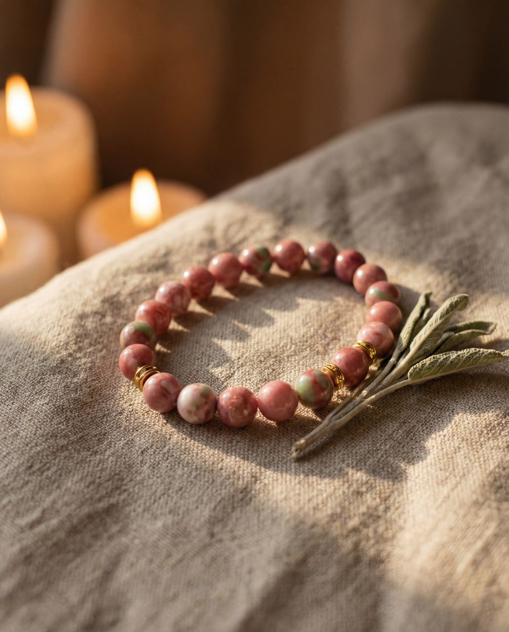 blush harmony bracelet-2-Noor For You - aware, sustainable gifting brand focused on natural materials and thoughtful living