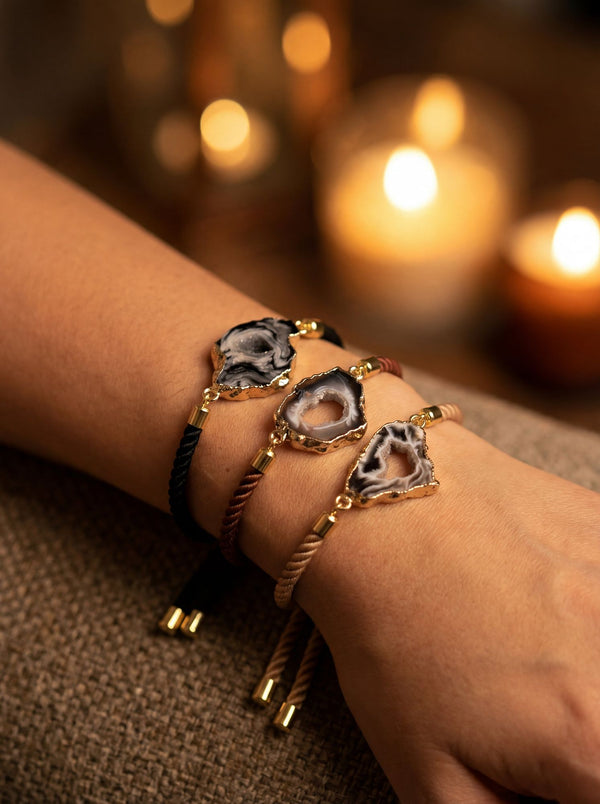 earth whisper agate bracelet-1-Noor For You - aware, sustainable gifting brand focused on natural materials and thoughtful living