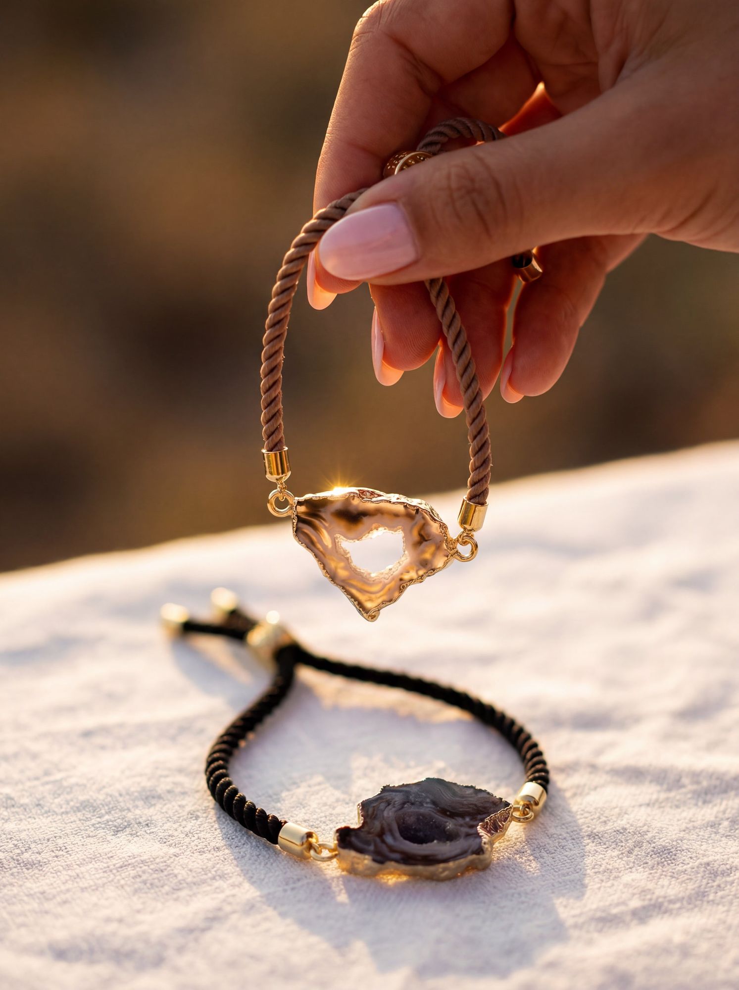 earth whisper agate bracelet-4-Noor For You - aware, sustainable gifting brand focused on natural materials and thoughtful living