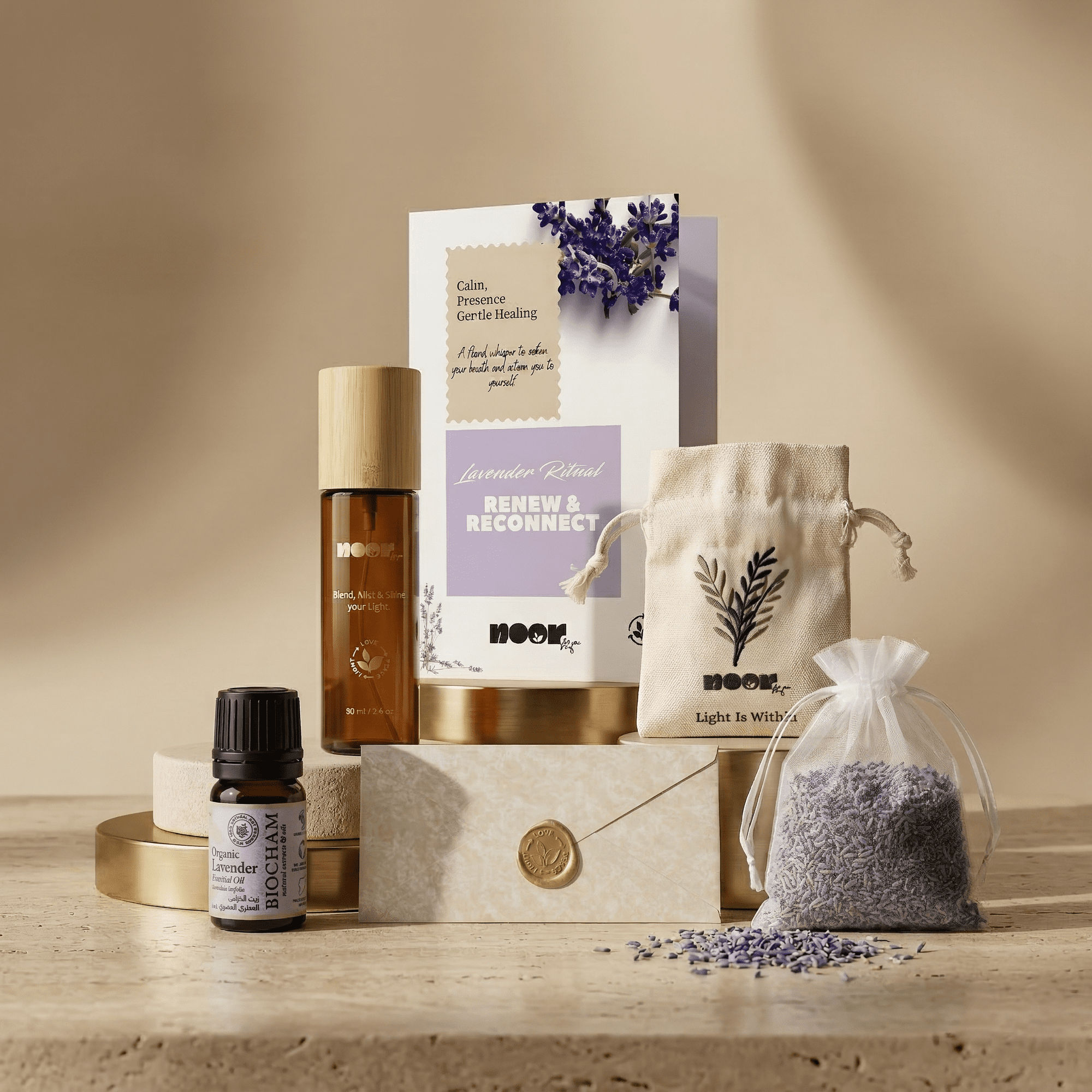 lavender calm ritual box-1-Noor For You - aware, sustainable gifting brand focused on natural materials and thoughtful living