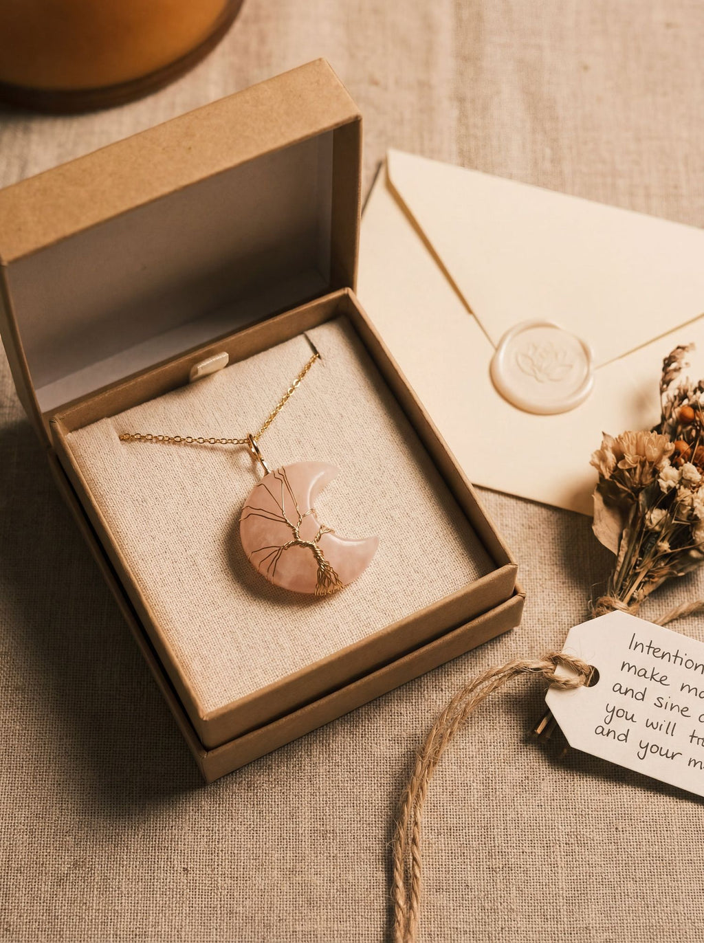 moon clarity necklace-15-Noor For You - aware, sustainable gifting brand focused on natural materials and thoughtful living