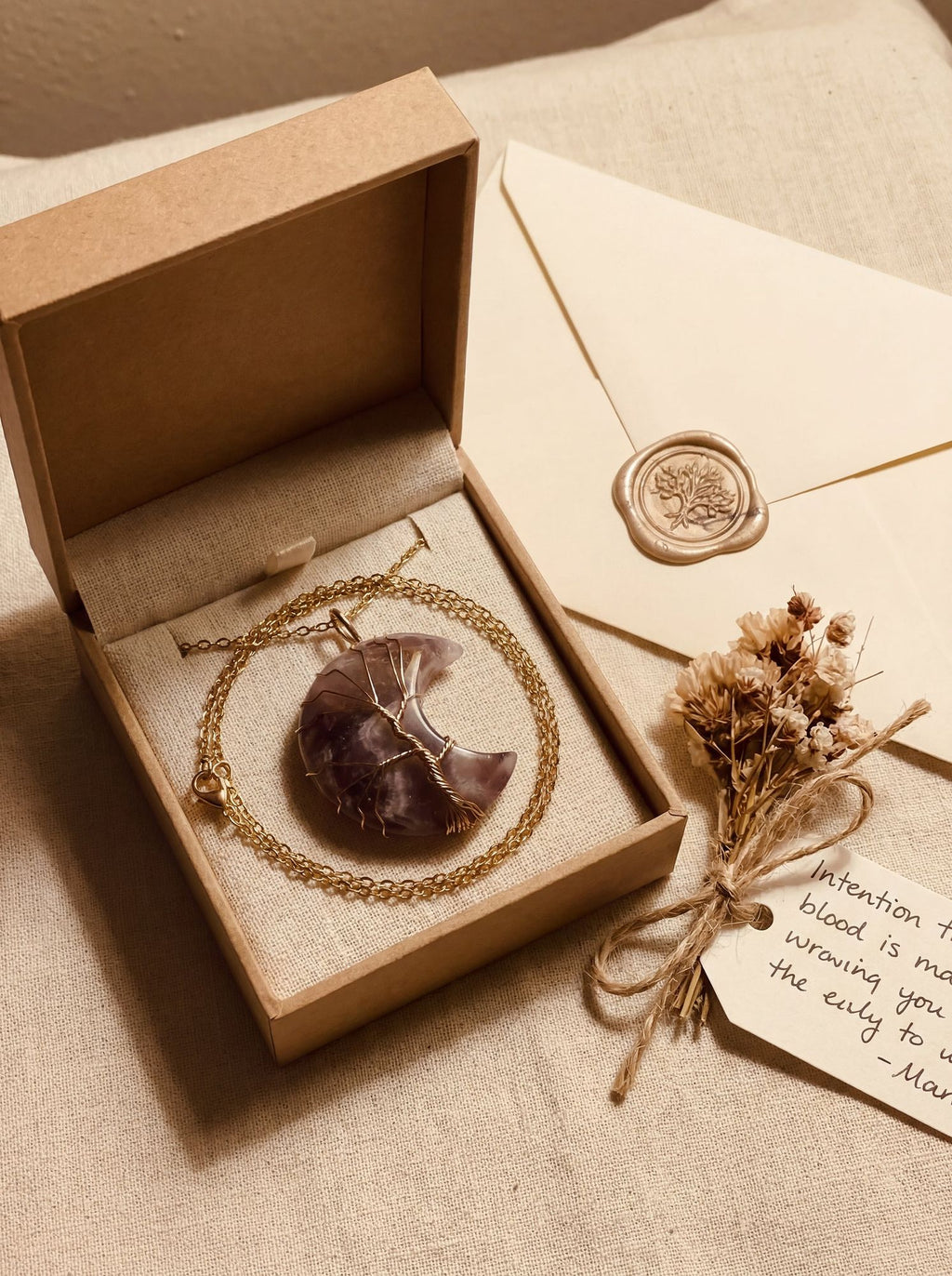 moon clarity necklace-17-Noor For You - aware, sustainable gifting brand focused on natural materials and thoughtful living