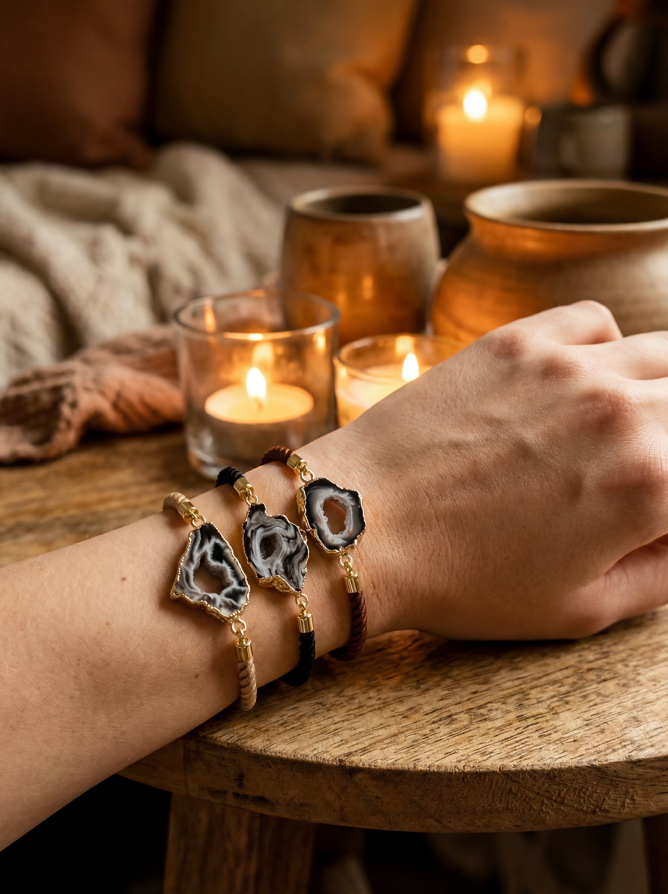 Earth Whisper Agate Bracelet