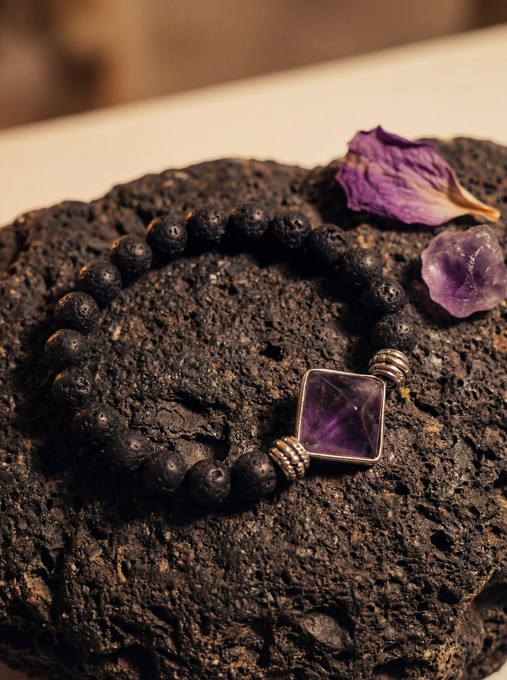 Aligned Path Pyramid Bracelet