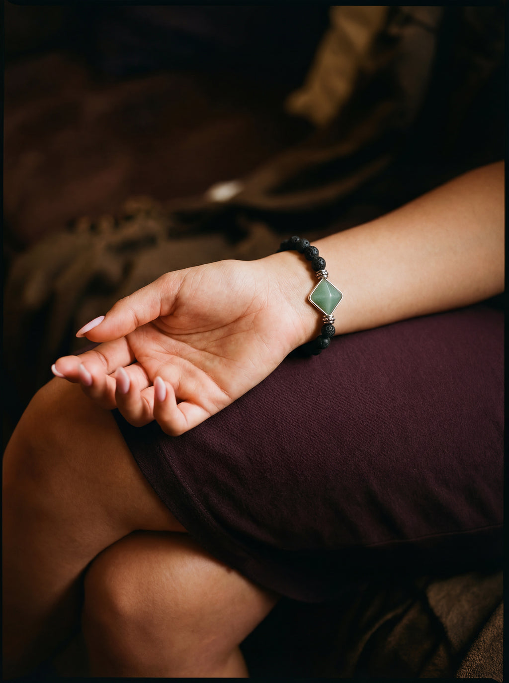 Aligned Path Pyramid Bracelet