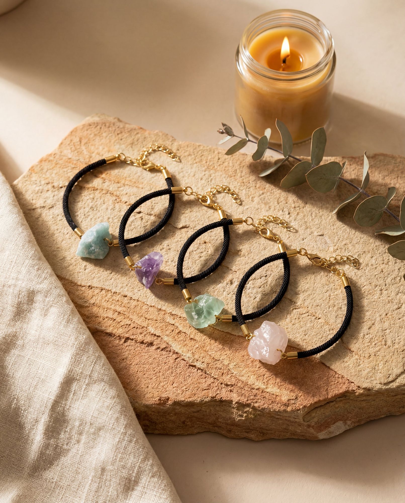 raw balance bracelet collection-2-Noor For You - aware, sustainable gifting brand focused on natural materials and thoughtful living