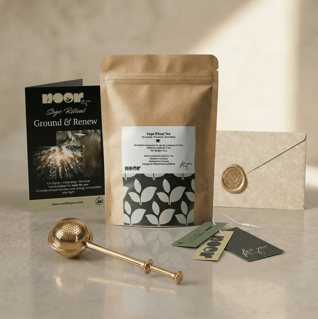 sage tea cleanse & clarity ritual box-1-Noor For You - aware, sustainable gifting brand focused on natural materials and thoughtful living